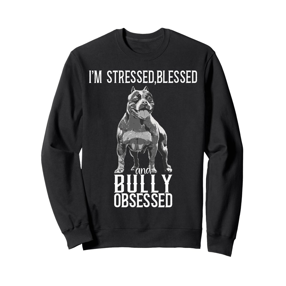 American Bully XL Collar Plush Sayings Bully Pitbull Sweatshirt
