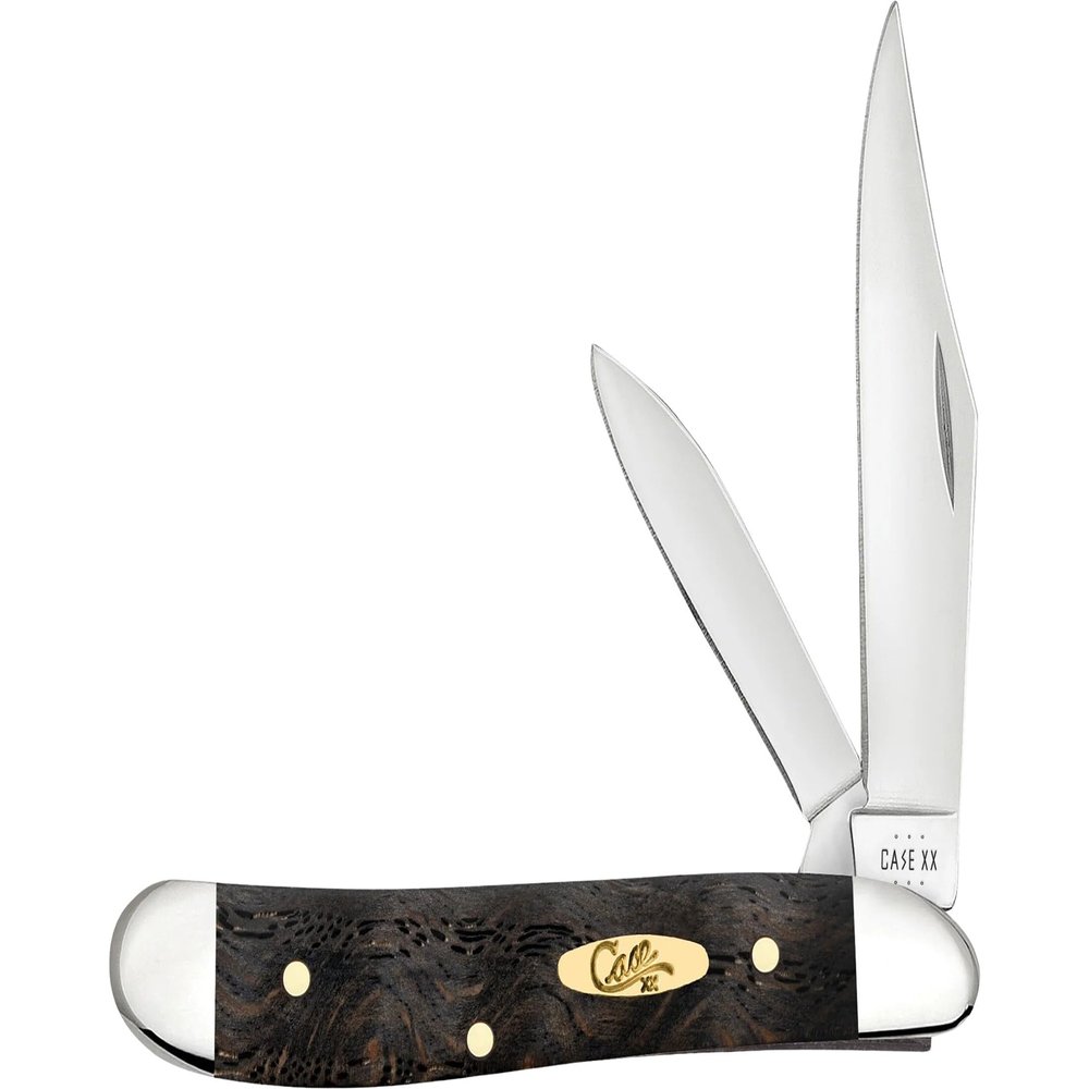 Case Cutlery CA14005: Peanut Black Curly Oak