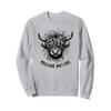 Highland Cow Messy Hair Don't Care Sweatshirt view 1