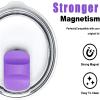 6 Pack Magnetic Slider Replacement, Compatible with Yeti 10 oz 14oz 16 oz 20 oz 26 oz 30 oz Magnetic Lids (Purple White Red Orange Teal Pink) view 2