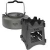 Kuvik 600ml (20.3 oz) Titanium Kettle & Titanium Wood Stove Bundle view 1