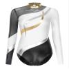 TSSOE Women Mesh Patchwork Gymnastics Leotard Long Sleeves Bodysuit Figure Skating Performance Costume C03 Large view 3