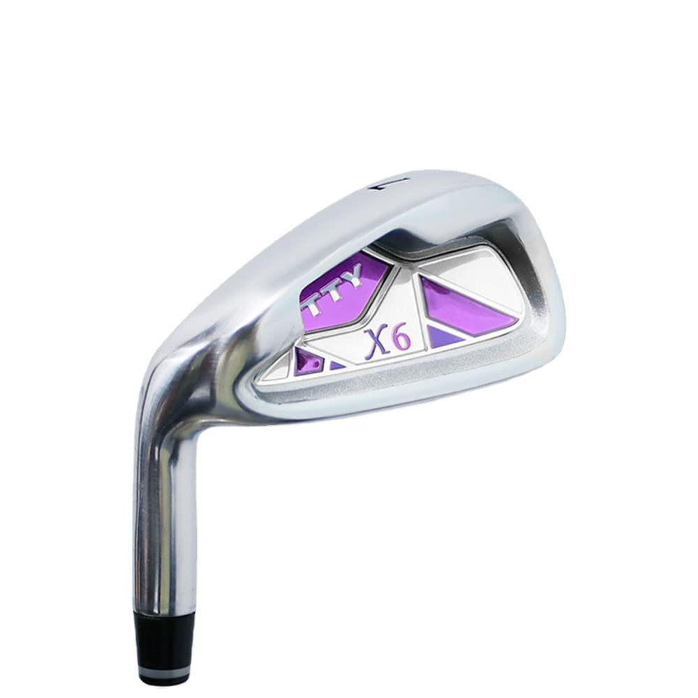 #7 Left Handed Golf Club Iron, Adult Men Women Golf Practice with Graphite/Steel Rod, Precision Golf Single Club (Girls,with Steel Rod)