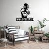Customized rugby player metal signs, rugby sports name wall decorations, personal rugby wall signs, rugby home decor customization (Style-5) view 3