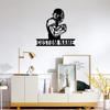 Customized rugby player metal signs, rugby sports name wall decorations, personal rugby wall signs, rugby home decor customization (Style-5) view 4