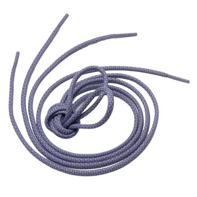 1Pair Round Shoelaces 4.5mm Grid Reflective Webbing Pants Rope Hat Rope Circular Reflective Shoelaces (Color : Light Purple, Size : 120cm)