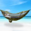 440lbs Camping Hammock with Mosquito Net,2 in 1 Hammock Tent Portable Double Hammock with Pocket,70D Nylon Spinning Camping Supplies,Camping Hammock for Outdoor Hiking Survival Travel (Camouflage) view 1