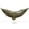 440lbs Camping Hammock with Mosquito Net,2 in 1 Hammock Tent Portable Double Hammock with Pocket,70D Nylon Spinning Camping Supplies,Camping Hammock for Outdoor Hiking Survival Travel (Camouflage) view 2