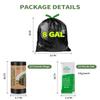 Camping Toilet Bags Poo Gel Set, 25 Count Portable Toilet Bags with 15 Count Camping Toilet Gel, 8 Gallon Composting Toilet for Portable Outdoor Hiking view 2