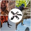 Natudeco Manual Climbing Descender Rock Climbing Safety Gear Self Locking Aluminum Alloy Climbing Descender High Altitude Descent Control Device for Climbers Mountaineers view 2