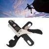 Natudeco Manual Climbing Descender Rock Climbing Safety Gear Self Locking Aluminum Alloy Climbing Descender High Altitude Descent Control Device for Climbers Mountaineers view 3