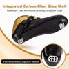 Inline Speed Skates Adult for Mens Womens, Professional Fitness Carbon Fibre Racing Skates Adult Male Female, High Performance Roller Skates Blades for Outdoor Marathon Racing, Black view 3