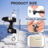 VercanMonth 6 Pcs Outrigger Release Clips Downrigger Release Clips with Adjustable Tension Planer Board Clips Downrigger Fishing Kite for Trolling Offshore Fishing Accessories (White) view 2