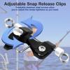 VercanMonth 6 Pcs Outrigger Release Clips Downrigger Release Clips with Adjustable Tension Planer Board Clips Downrigger Fishing Kite for Trolling Offshore Fishing Accessories (White) view 3