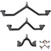 Kipika LAT Pull Down Bar for Cable Machine - Heavy Duty Steel T bar V Bar Cable Attachment with Quick-Connect Buckle - Back Tricep Bar Strength Training Handle for Home Gym - 12" 24" and 32" view 1