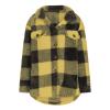 Women Trendy 2024 Flannel Plaid Shacket Casual Long Sleeve Button Down Shirts Plus Size Fall Outfits Cardigan Tunic Top view 2