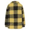 Women Trendy 2024 Flannel Plaid Shacket Casual Long Sleeve Button Down Shirts Plus Size Fall Outfits Cardigan Tunic Top view 3