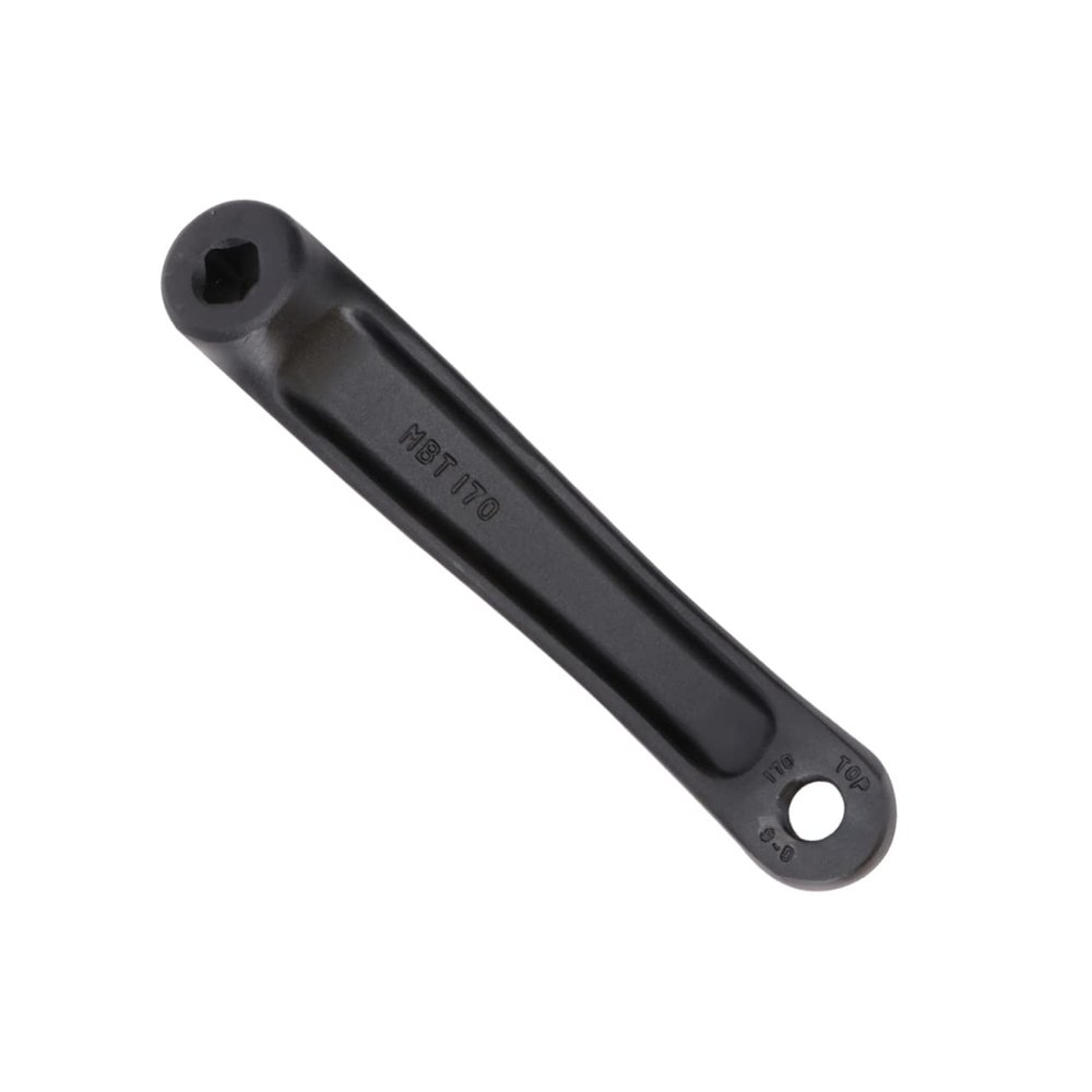 Yardwe Bike Crank Left Crank Arm for Mountain Bike Square Hole Design Hole Distance Compatible Road and Folding Bicycles Black