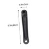 Yardwe Bike Crank Left Crank Arm for Mountain Bike Square Hole Design Hole Distance Compatible Road and Folding Bicycles Black view 3