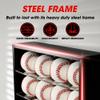 J JACKCUBE DESIGN Baseball Display Frame Case with 12 Balls Holders Shadow Box Wall Cabinet Organizer Shelf for Home Run Autographed Collection Memorabilia Ball- MK953A view 4