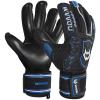 WVVOU Soccer Goalie Gloves for Youth and Adult with 4 Finger Saves, Pro Goalkeeper Gloves, Soccer Gloves with 4+3mm Super Grip Latex Palm (Blackblue2, 7) view 1