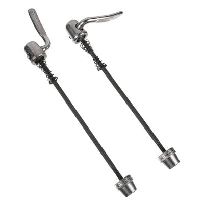 Yardwe 2pcs Quick Release Skewer Axle for Indoor Bike Trainer Steel Replacement for Rear Wheel Tire Easy Install Mountain Bike Accessory