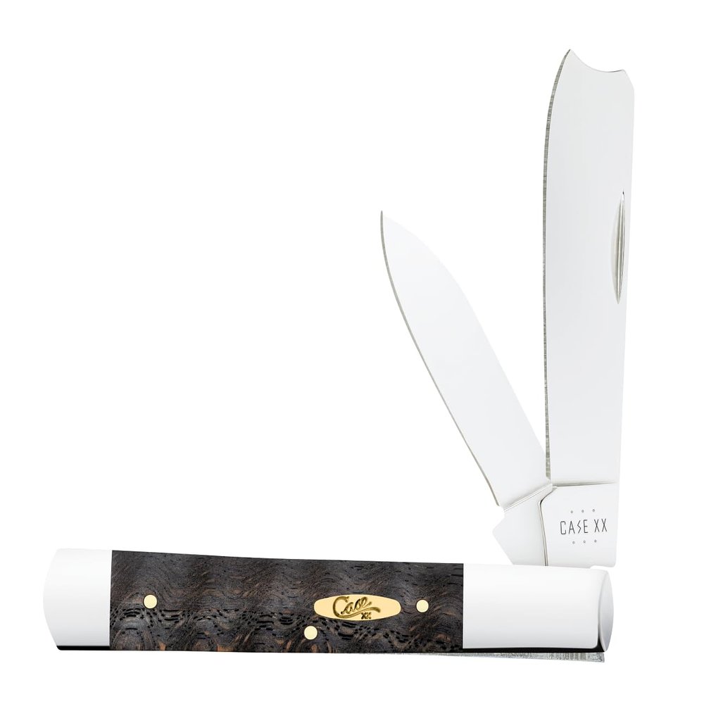 Case Cutlery CA14006: Razor Black Curly Oak