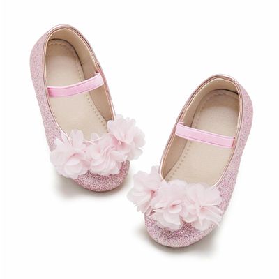 Otter MOMO Toddler/Little Girls Mary Jane Ballerina Flats Pink Shoes Slip-on School Party Dress Shoes Size 6