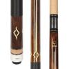 ASKA Billiard Pool Cue Stick, 58", 2pc Construction, Maple Shaft, 13mm Tip, Stainless Steel 5/16x18 Joint. (Brown, 19-Ounce) view 1