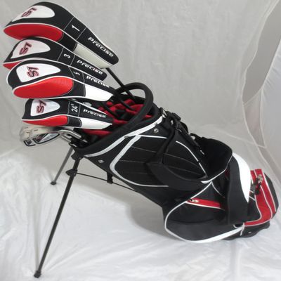2024 Mens Complete Golf Set Custom Made Clubs for Tall Men 6'0"- 6'6" Tall Right Handed Driver, 2 Fairway Woods, Hybrid, Irons, Sand Wedge, Putter Stiff Flex 12 Clubs & Stand Bag