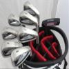 2024 Mens Complete Golf Set Custom Made Clubs for Tall Men 6'0"- 6'6" Tall Right Handed Driver, 2 Fairway Woods, Hybrid, Irons, Sand Wedge, Putter Stiff Flex 12 Clubs & Stand Bag view 3