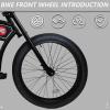 Tracer Fat Tire Beach Cruiser Bike, 26 Inch Stretch Chopper Bicycle for Adult,7-Speed Men Cruiser Bike with Oversized Hi-Ten Stretch Steel Frame,Front Wheel 26 * 3.0,Rear Wheel 26 * 4.0MBK1 view 2