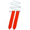 Sosoport 2pcs Rugby Waist Belt with Red Flags for Flag Football Training Double-stitched Design for Practices and Scrimmages White Belt view 1
