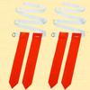Sosoport 2pcs Rugby Waist Belt with Red Flags for Flag Football Training Double-stitched Design for Practices and Scrimmages White Belt view 3
