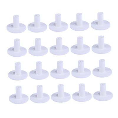 Yardwe 20pcs Durable Golf Tees Holders for Practice Driving Range Use Lightweight and Compact Design Bright White Color for All Skill Levels