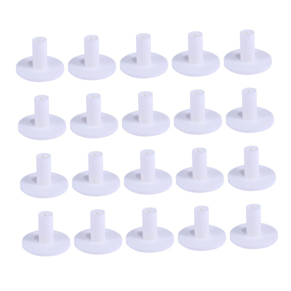 Yardwe 20pcs Durable Golf Tees Holders for Practice Driving Range Use Lightweight and Compact Design Bright White Color for All Skill Levels
