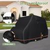 Zenicham 2/4 Passenger Golf Cart Cover - Waterproof, Heavy Duty 600D with Reflective Strips - Universal Fit for EZGO, Yamaha, Club Car view 4