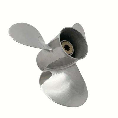 BARDOVEN Propeller 8-20HP 9-1/4X10 Stainless Steel 10 Tooth SS Prop for Suzuki Outboard, Highly polished surface, SILVER