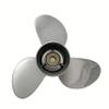 BARDOVEN Propeller 8-20HP 9-1/4X10 Stainless Steel 10 Tooth SS Prop for Suzuki Outboard, Highly polished surface, SILVER view 2