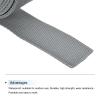 MECCANIXITY Lightweight Polypropylene Webbing Strap 1.5" 10 Yard Backpack Strapping Band Grey for Outdoor Luggage Cargo Straps view 3