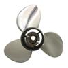 BARDOVEN Propeller 35-65HP 11-1/4X14 Stainless Steel Propeller 13 Tooth SS Prop for Suzuki Outboard, Highly polished surface, SILVER view 4