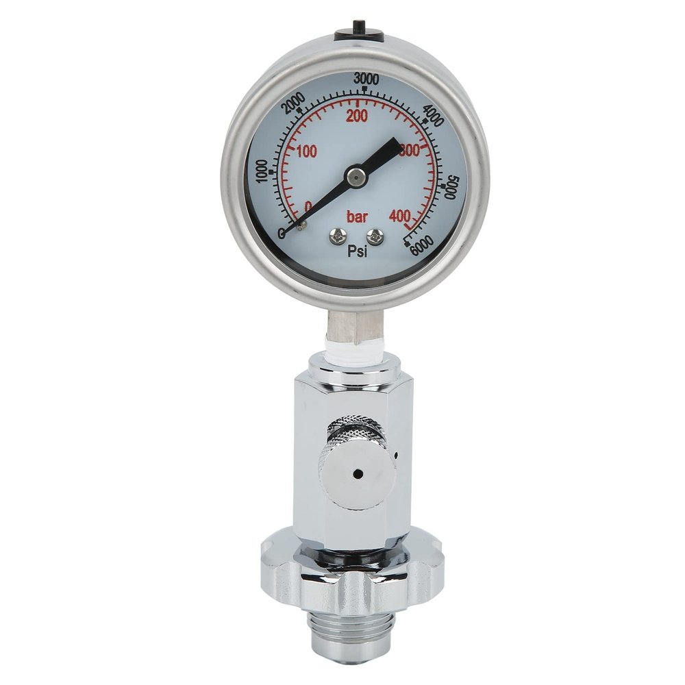 Xcello Rebreather Diving Air Cistern Pressure Testing Checker, Dive Pressure Gauge for Diving Valve