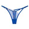 abandi Lace G-String Thongs for Women Adjustable Sexy Low Rise Underwear No Show T-back Thong Panties One Size, Rose Blue view 1
