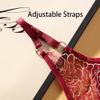 abandi Lace G-String Thongs for Women Adjustable Sexy Low Rise Underwear No Show T-back Thong Panties One Size, Rose Red view 4