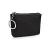 AfitLulu Coin Purse Keychain, PU Leather Coin Purse Pouch with Keyring & Zipper, Change Purse for Women Men (Black) view 1