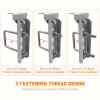 4 PCS 8" Boat Trailer Bunk Brackets, Galvanized Swivel Top, Heavy Duty, for 1.5" x 3", 2" x 3", 3" x 3" Boat Trailer Crossmember view 2