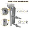 4 PCS 8" Boat Trailer Bunk Brackets, Galvanized Swivel Top, Heavy Duty, for 1.5" x 3", 2" x 3", 3" x 3" Boat Trailer Crossmember view 4