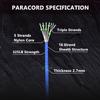 LUYADIN Paracord 325lb Diameter 2.7mm - 5 Strand Parachute Spool Cord - 100ft 200ft,Paracord for Camping,Hiking,Fishing,Outdoor and DIY view 2