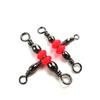 Sosoport 2sets 3-Way Swivel for Fishing Size 12x14 Hardened Metal Smooth Turn Essential Tackle Part 50pcs*2 view 3