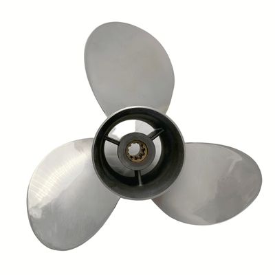 BARDOVEN Propeller 25-30HP 10-1/4X11 Stainless Steel 10 Tooth SS Prop for Suzuki Outboard